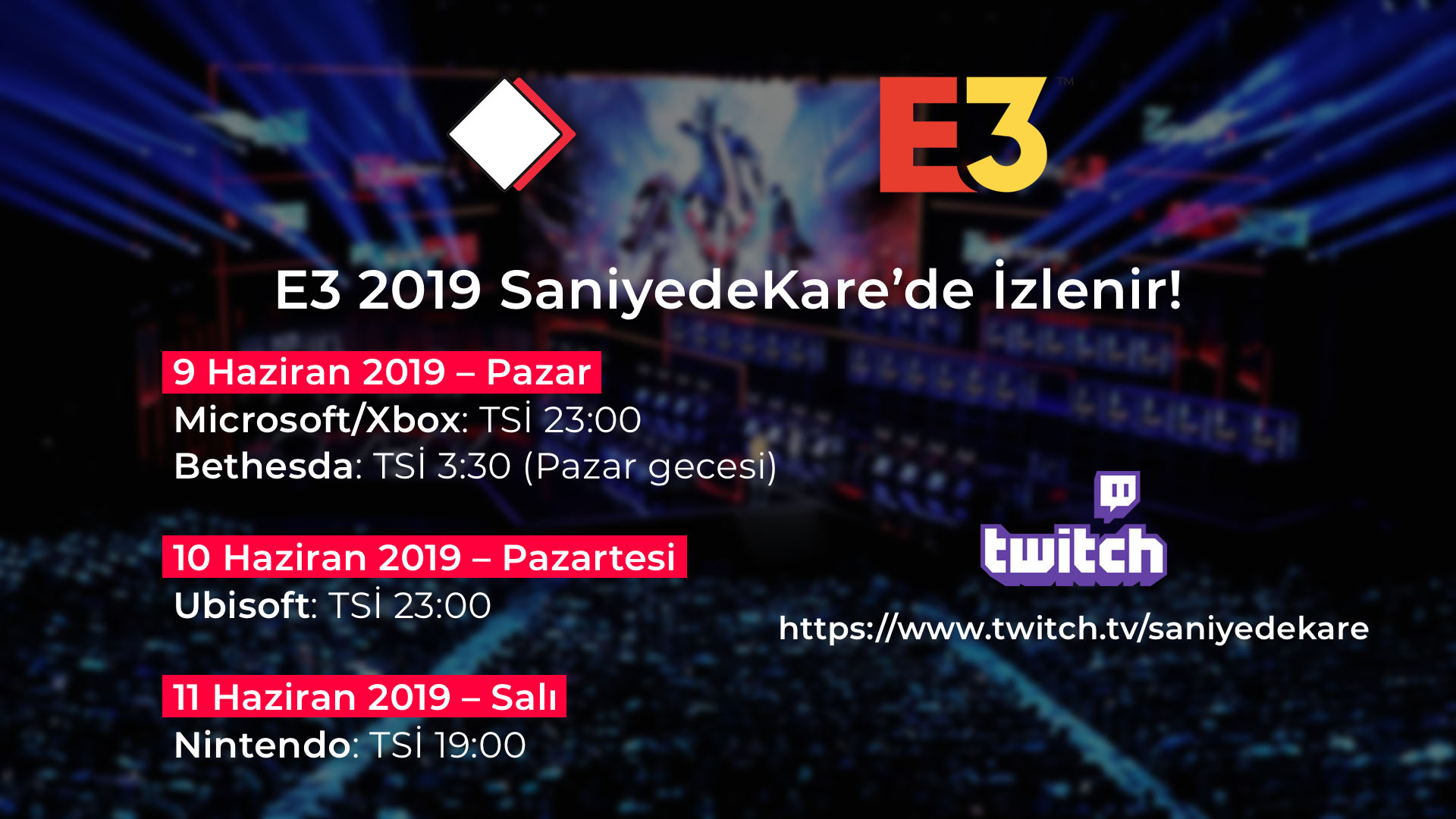 E3 2019 Konferansı: Hangi tarihte, saat kaçta, nereden ve nasıl izlenir?