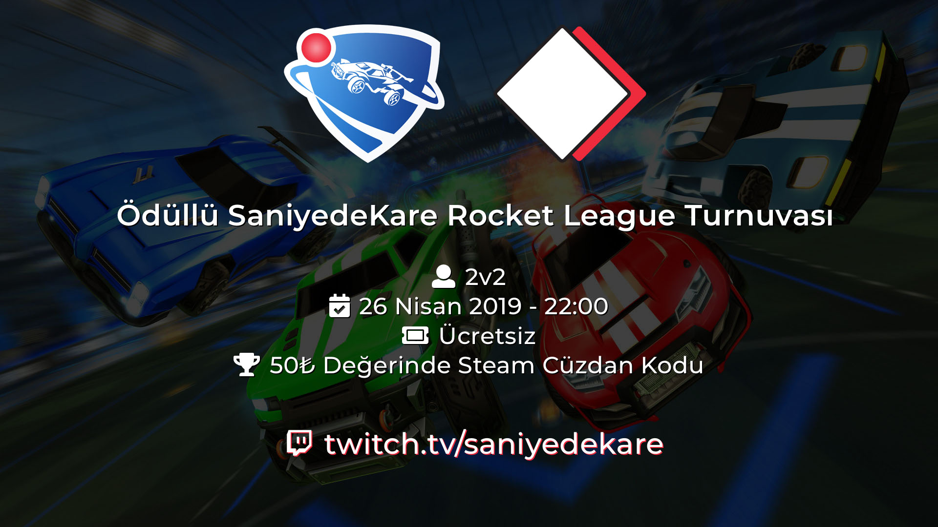Ödüllü SaniyedeKare Rocket League Turnuvası